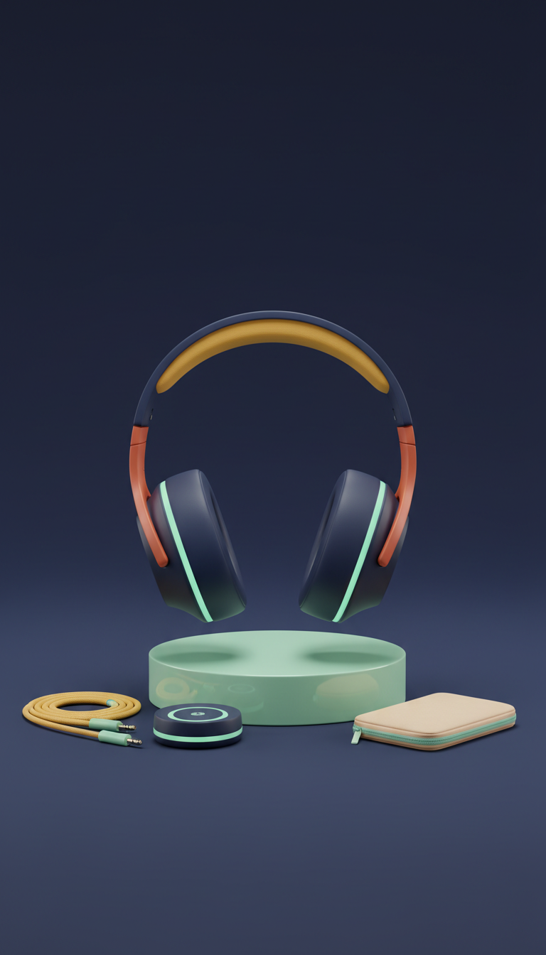 Mint Flash over-ear headphones